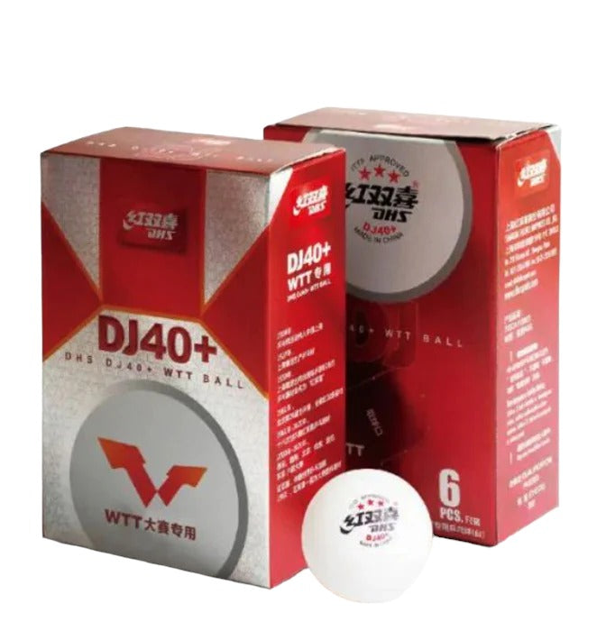 DHS Table Tennis Balls - DJ 40+ WTT BALL