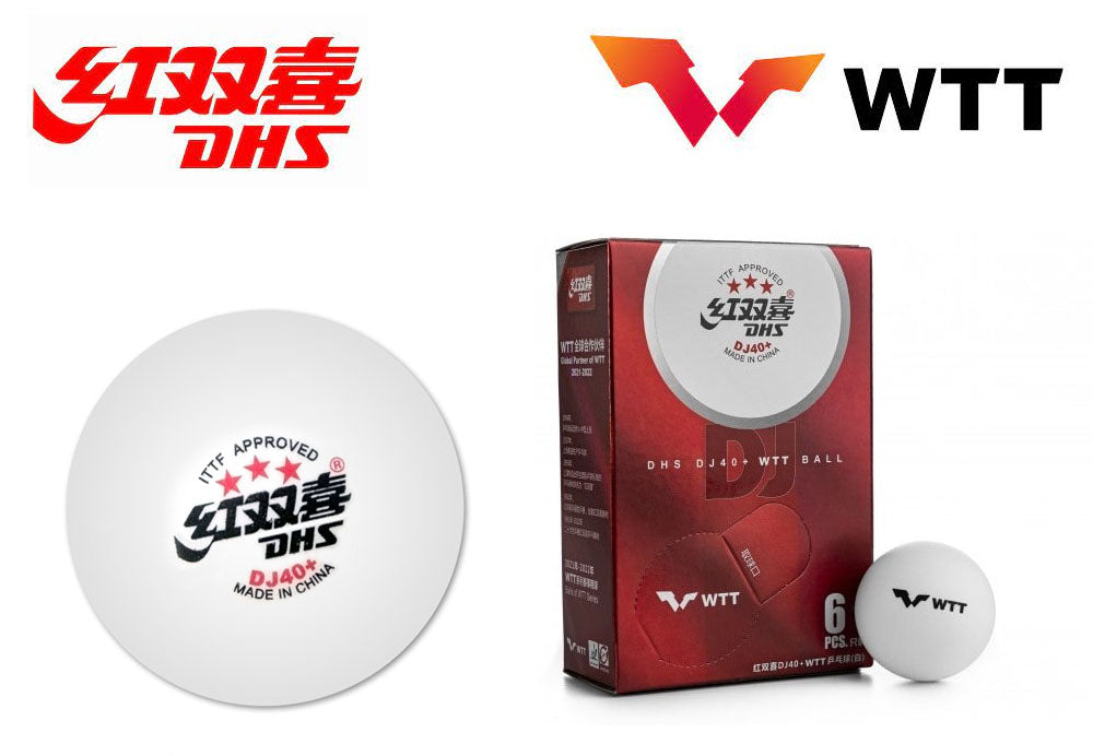 DHS Table Tennis Balls - DJ 40+ WTT BALL