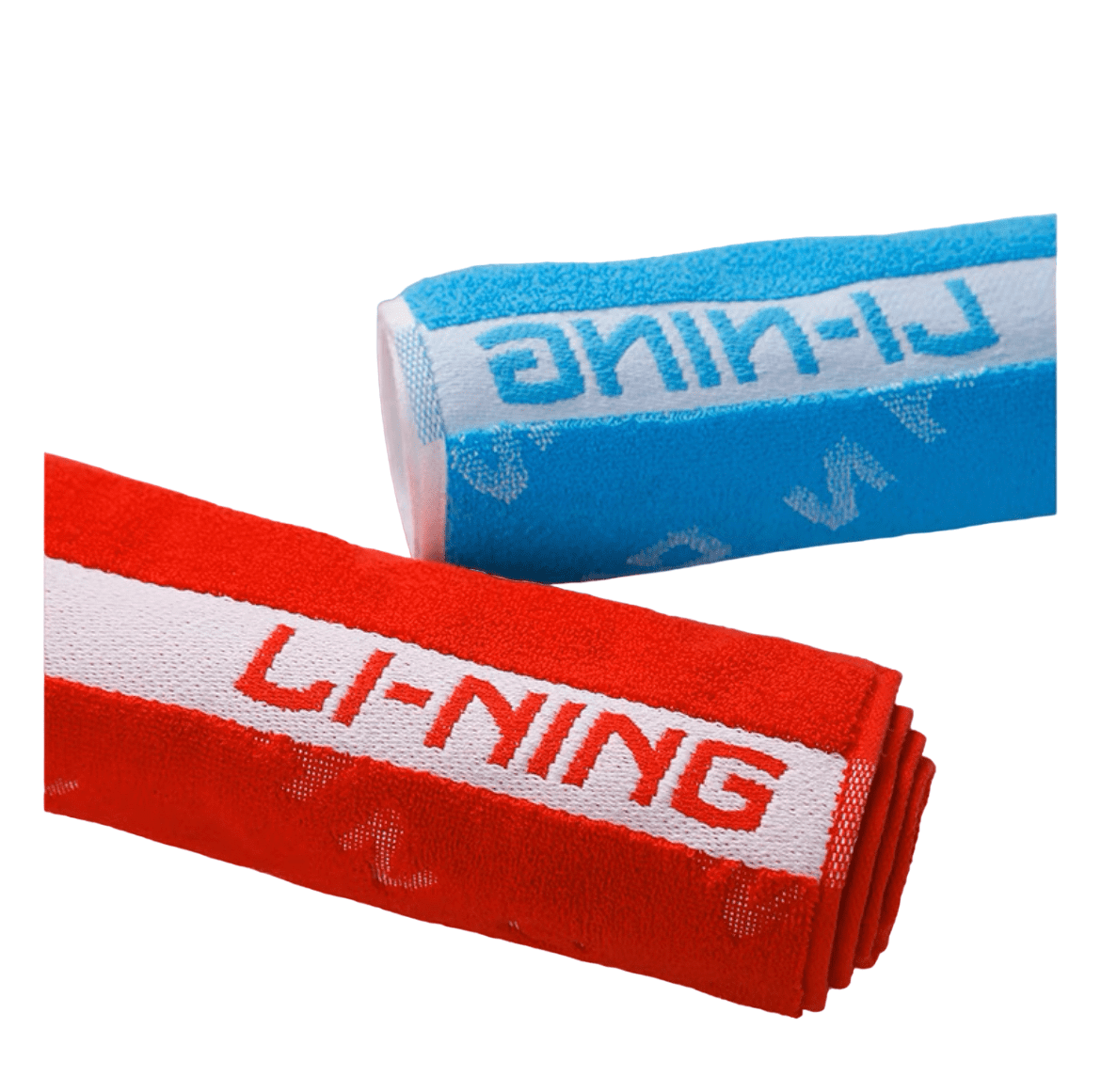 Li-Ning 100% Cotton Towel - Sky Blue / White color