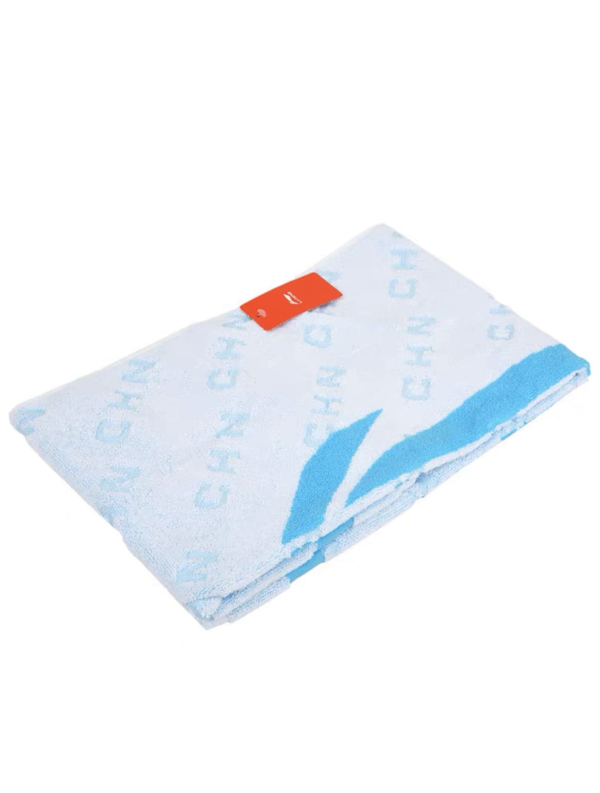 Li-Ning 100% Cotton Towel - Sky Blue / White color