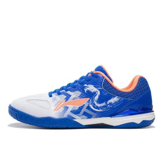 Scarpe Da Ping Pong Li Ning Cloudwalker - Bianco/rosso, Ammortizzazione Cloud, Suola In Gomma Naturale
