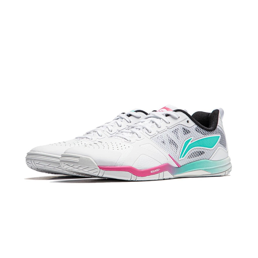 New Li-Ning Hawkeye 2.0 PRO Table Tennis Shoes (Green / Pink / Violet)