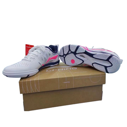 Ping Pong Shoes - Li-Ning Hawkeye 2.0 PRO Table Tennis Shoes (White/Violet/Pink)