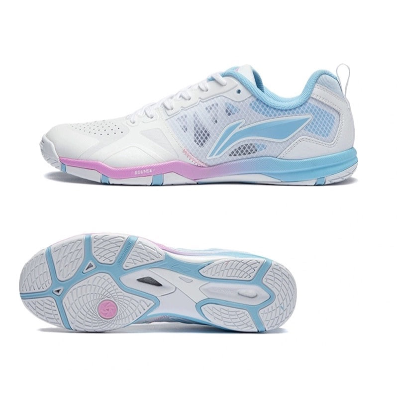 Li-Ning Hawkeye 2.0 PRO Table Tennis Shoes (Blue/White/Pink)