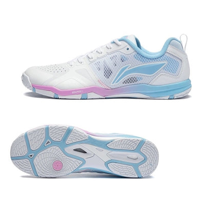 Li-Ning Hawkeye 2.0 PRO Table Tennis Shoes (Blue/White/Pink)